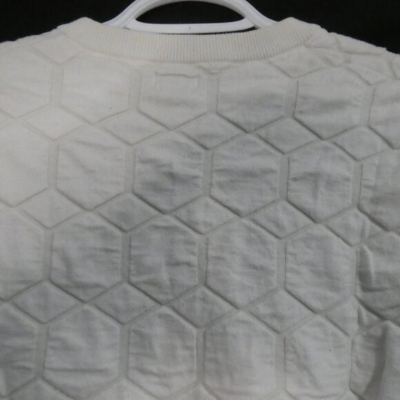 H&M | small | White Geometric Pattern Crew Neck Sweater - Picture 10 of 14